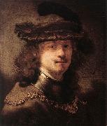 FLINCK, Govert Teunisz. Portrait of Rembrandt df oil painting artist